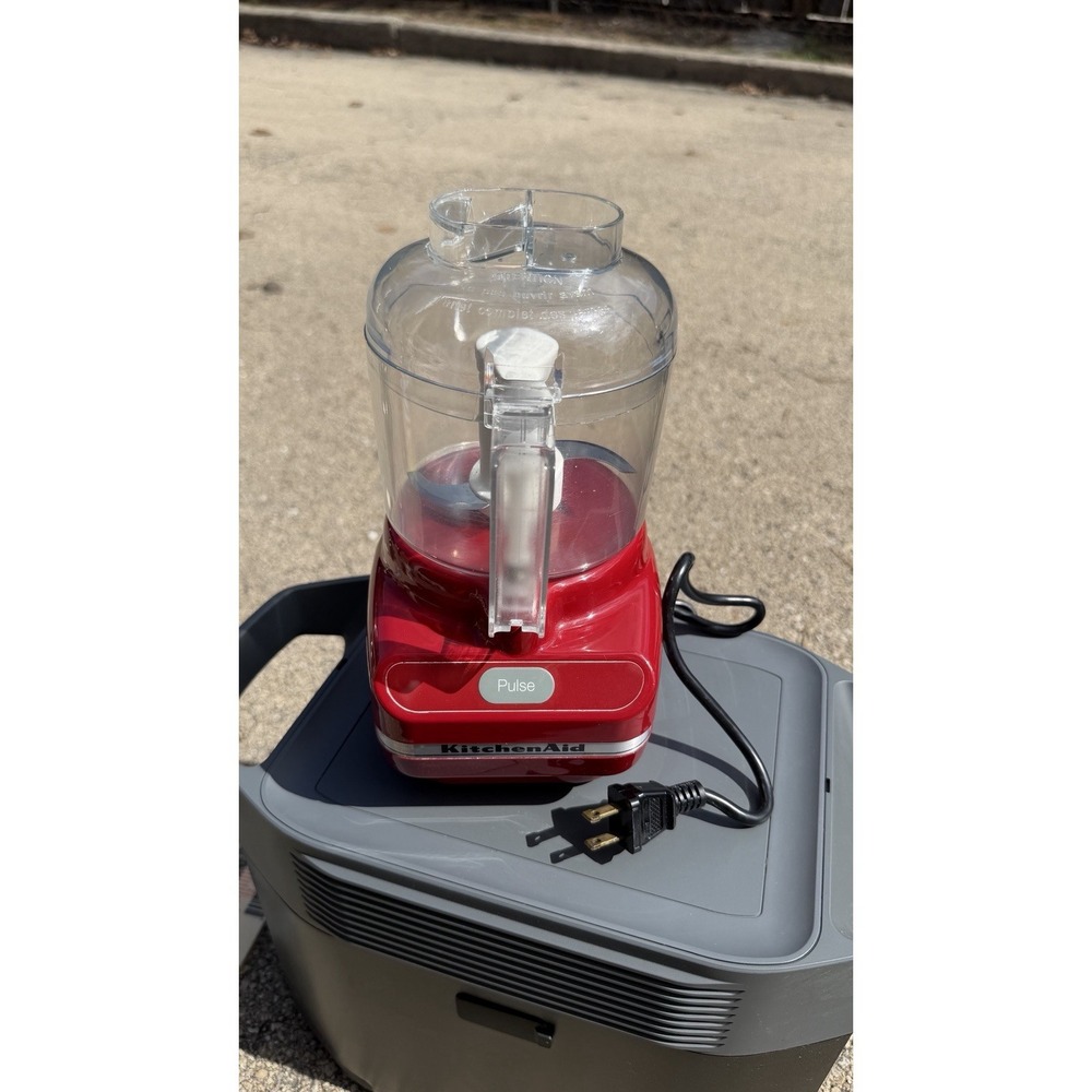 KitchenAid KFC3100ER 3.5 Cup Mini Food Processor Red Tested‎ Working